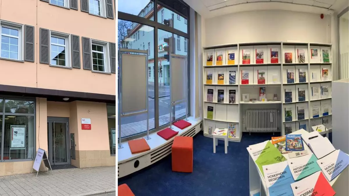 Shop der Außenstelle Tübingen. Foto: LpB Tübingen