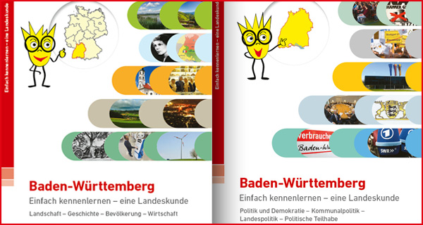 Titelbilder der Bände zur Landeskunde Baden-Württemberg